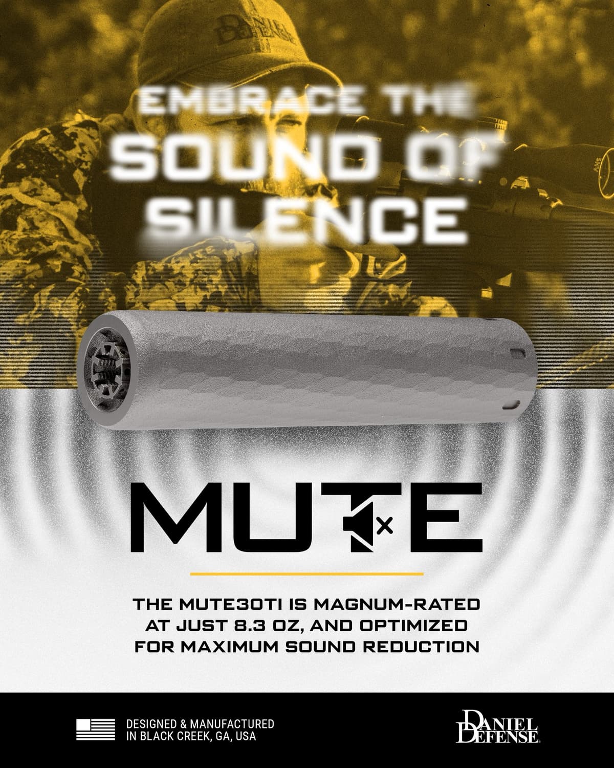 Daniel Defense MUTE 30Ti titanium suppressor