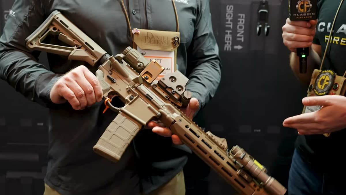 Daniel Defense DD4 X1 rifle in coyote tan finish
