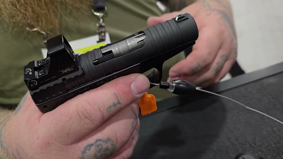 Kel-Tec PR-3AT rotary barrel pistol with optic