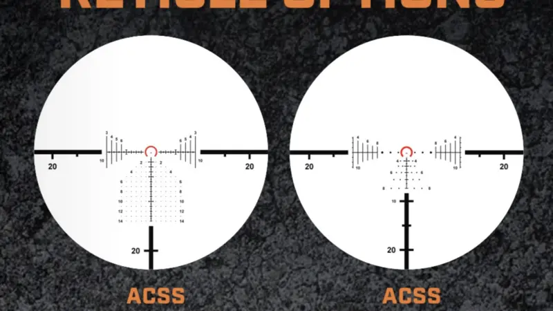 ACSS Griffin MIL G2 and Raptor G2 reticle views