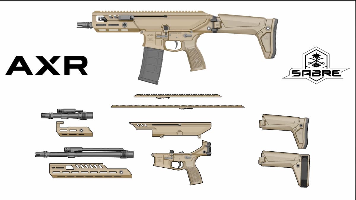 PSA AXR modular system breakdown showing interchangeable components