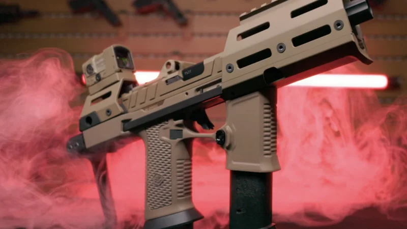 PSA AXR PDW quick-deploy 9mm with M-LOK handguard