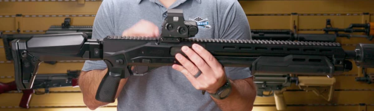 PSA AXR Shotgun with top rail and optic