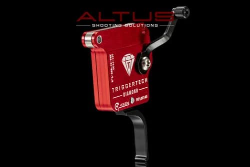 TriggerTech roller trigger assembly showing the Frictionless Release Technology mechanism