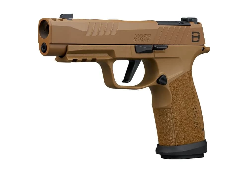 SIG P365XF-DH3 Daniel Horner signature pistol with Coyote Cerakote finish