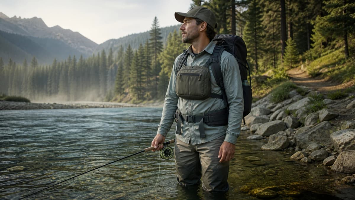 Concealed Carry for Hiking and Fishing: Chest Pack Setup