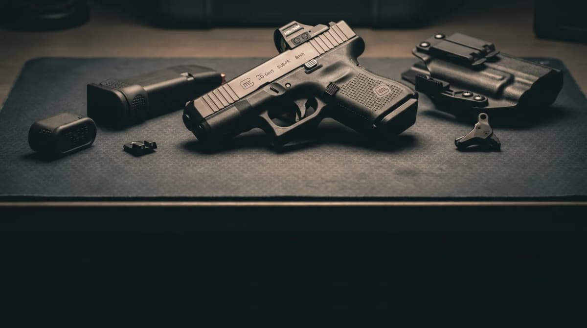Best Glock 26 Upgrades 2026: Mag Extensions, Optics, Triggers & Holsters Ranked