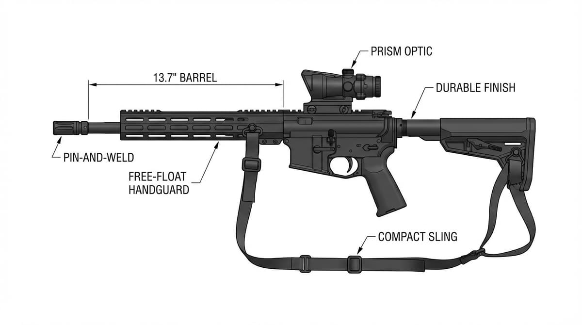 Minimalist Truck Rifle AR-15 configuration