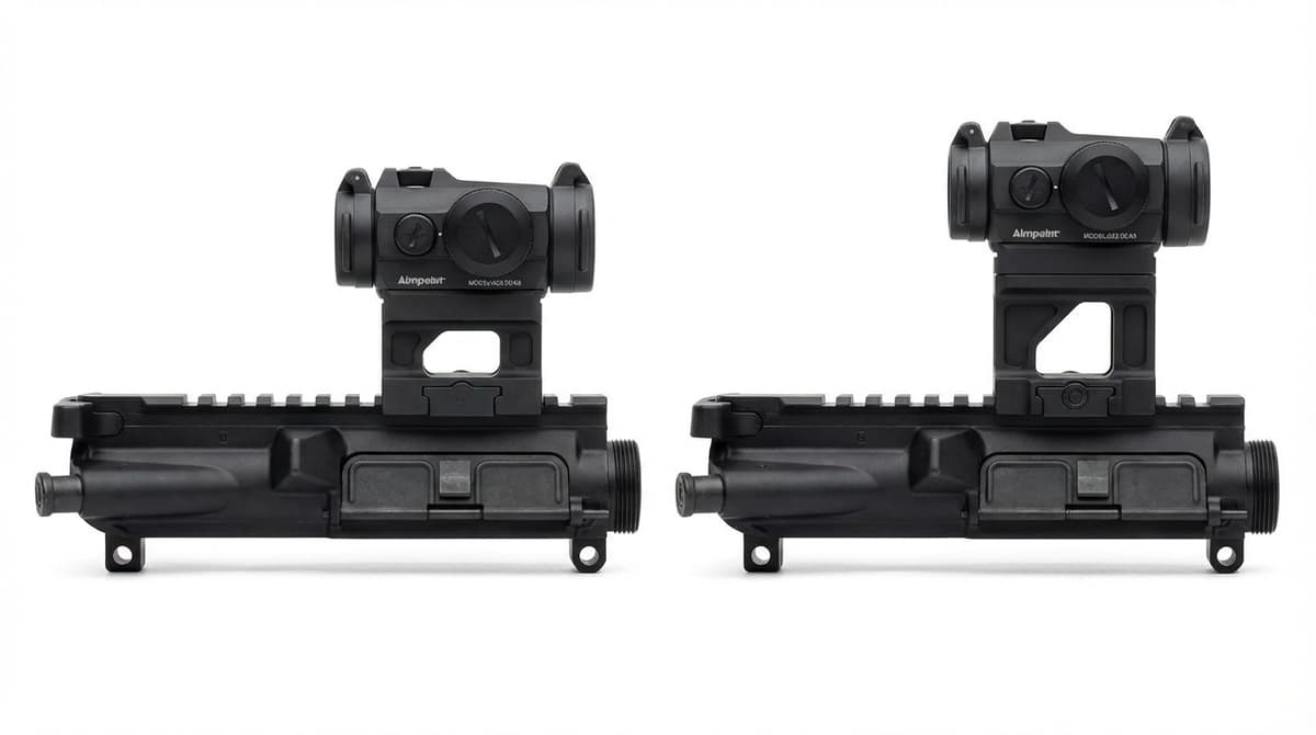 Comparison of 1.93 inch vs 2.26 inch optic mount heights