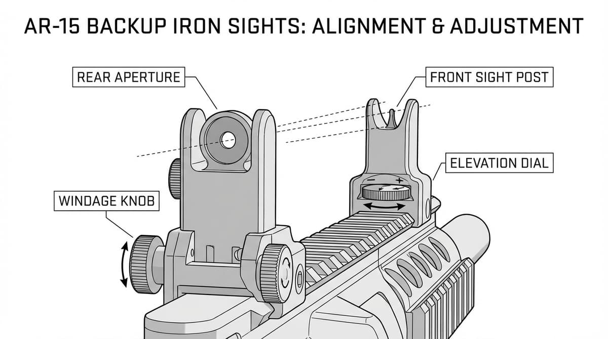 AR-15 backup iron sights alignment