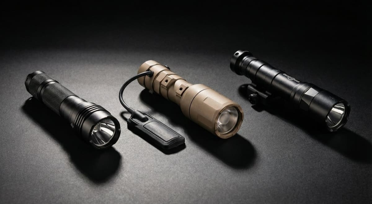 Streamlight vs Cloud Defensive vs SureFire 2026: AR-15 Weapon Lights Compared (Lumens, Candela, Price) header image