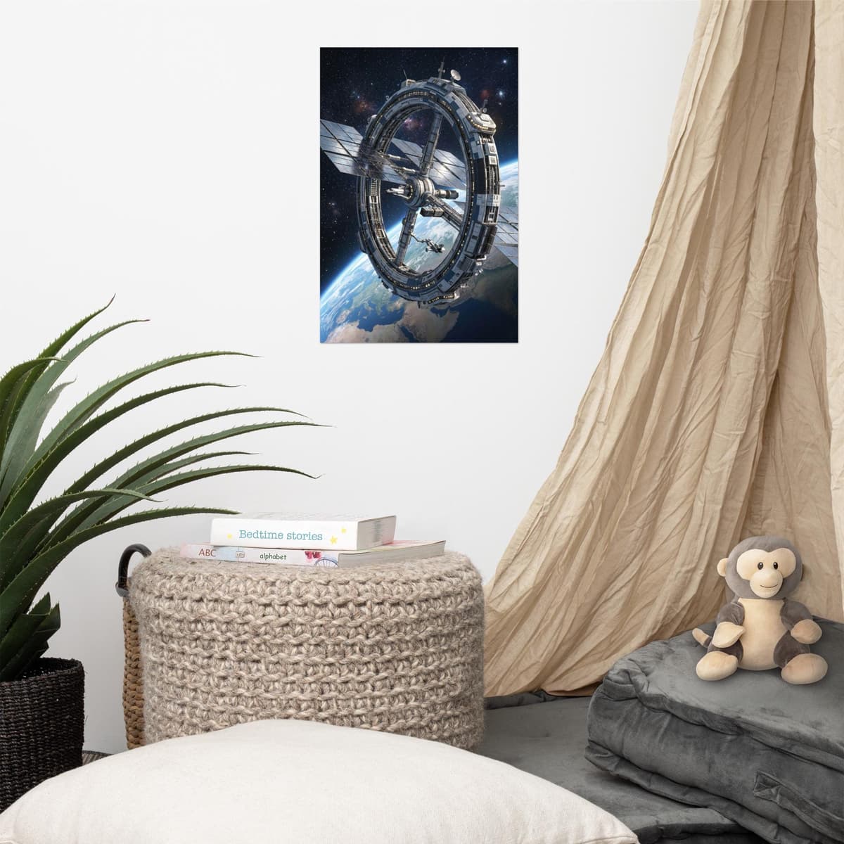 Ring Space Station Poster