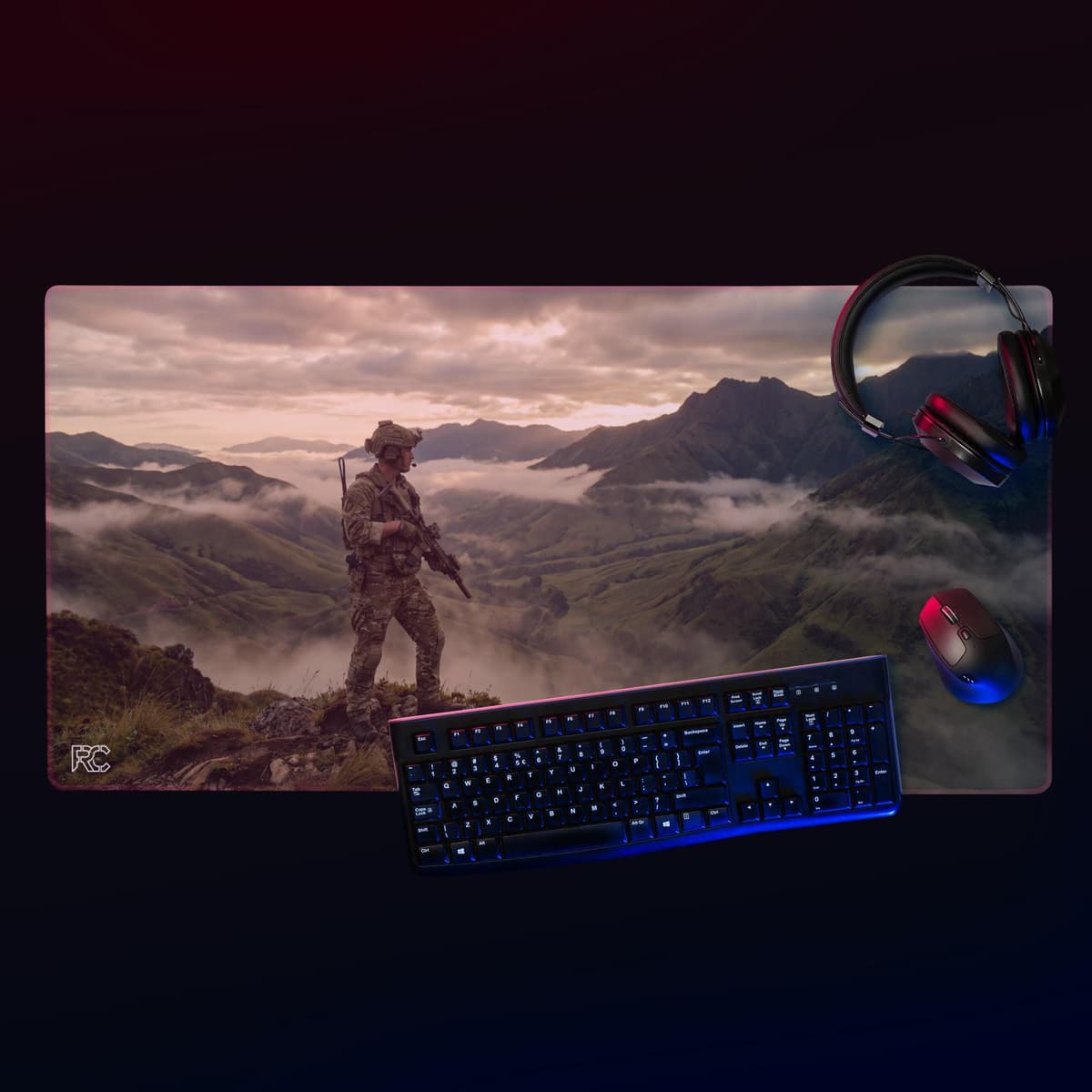 Recon Soldier Gaming mouse pad