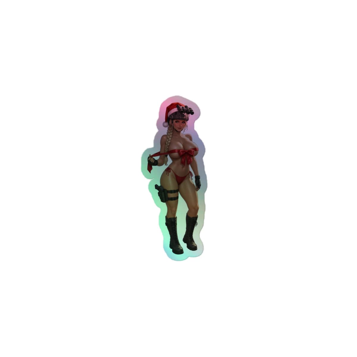 Valk Christmas Holographic stickers