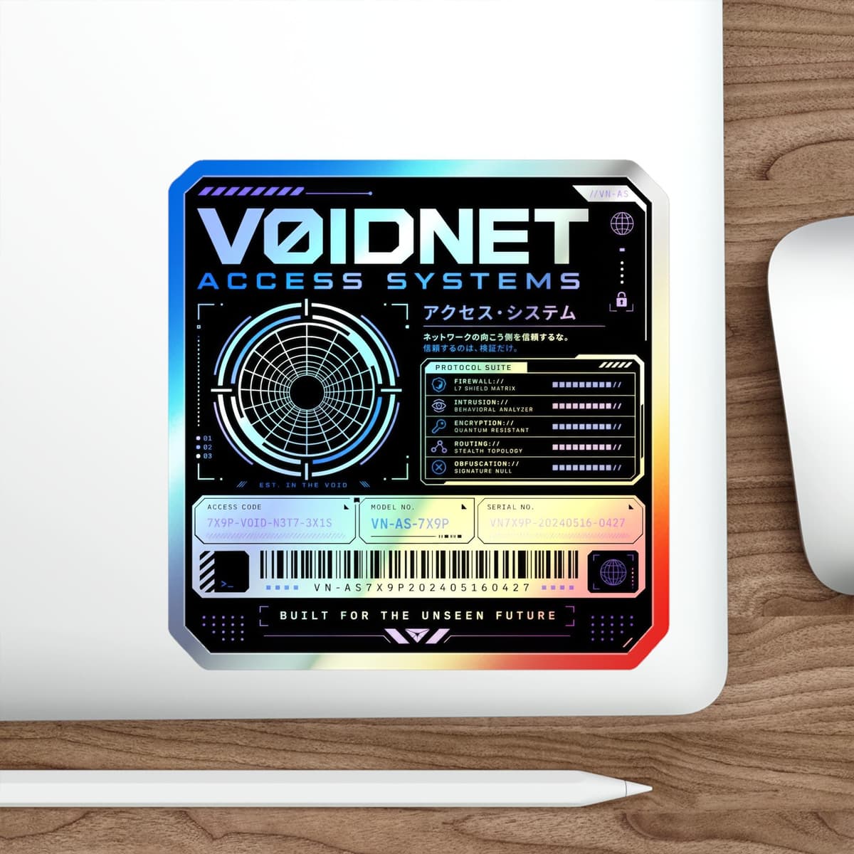 Voidnet Access Systems Holographic Sticker