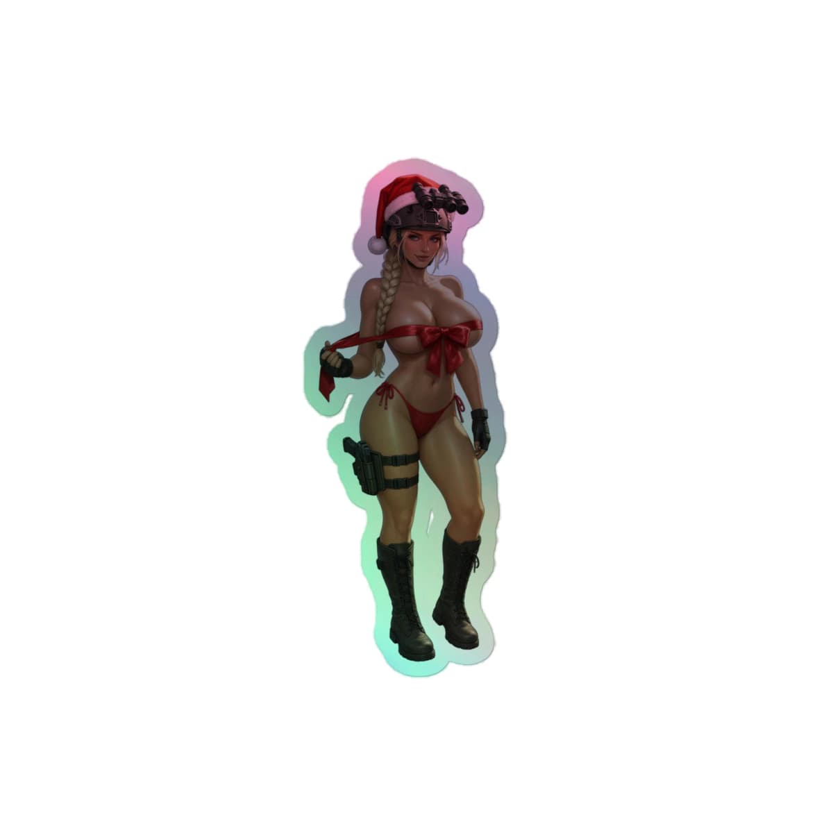Valk Christmas Holographic stickers