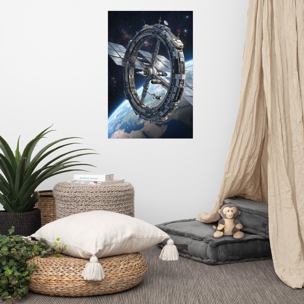 Ring Space Station Poster