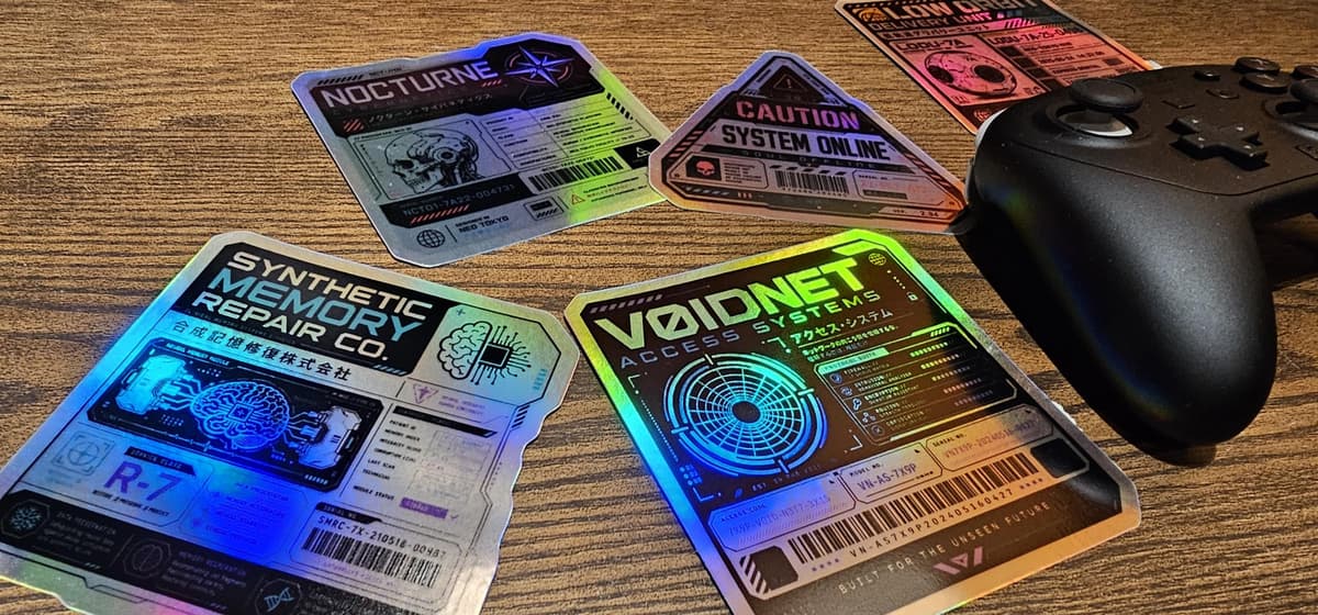 Black Market Battery Club Holographic Sticker