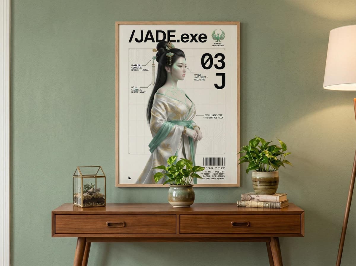 Jade Operative Poster | Imperial Spy Tactical Dossier Wall Art (Matte Print)