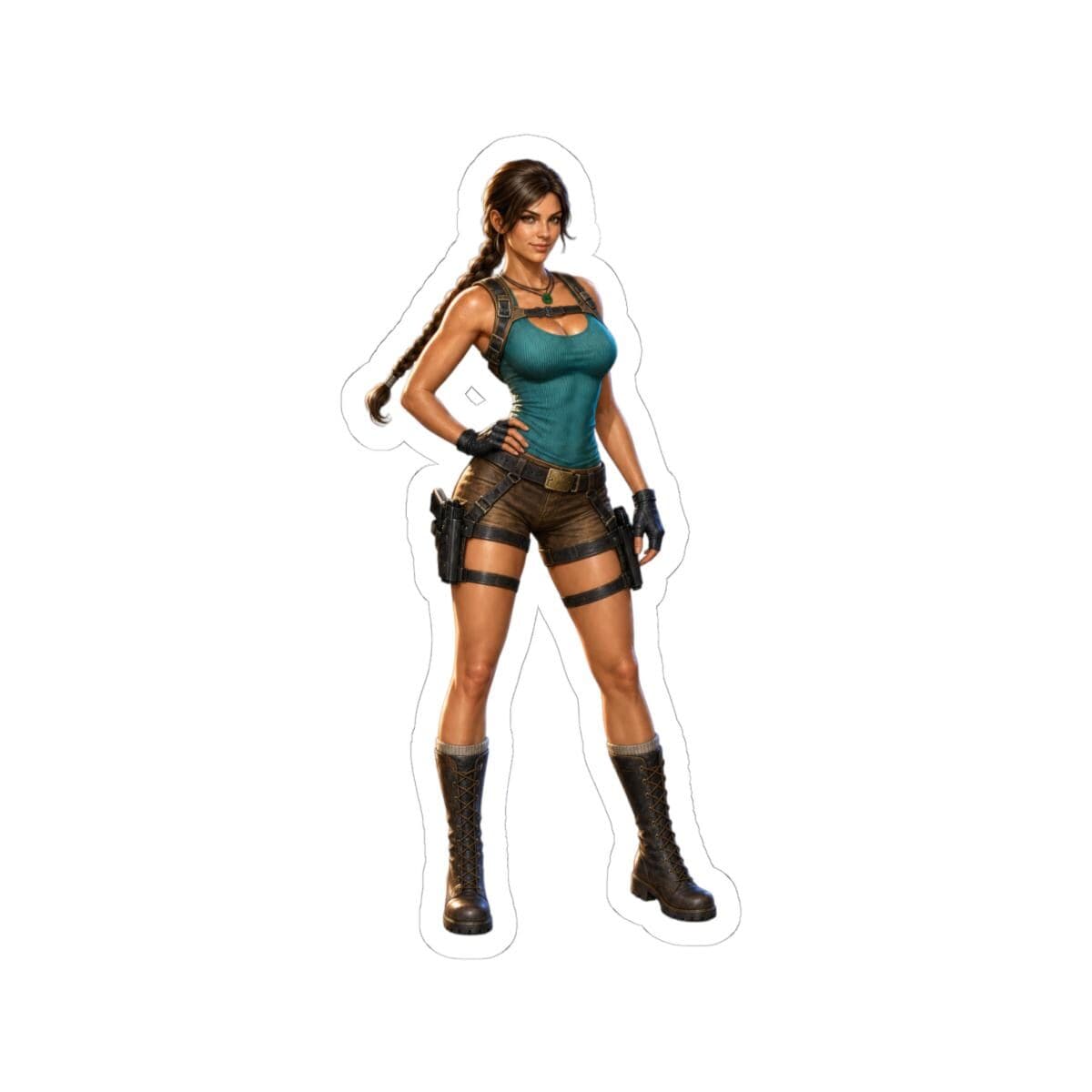 Explorer Hero Stance Sticker | Treasure Hunter Vinyl Decal
