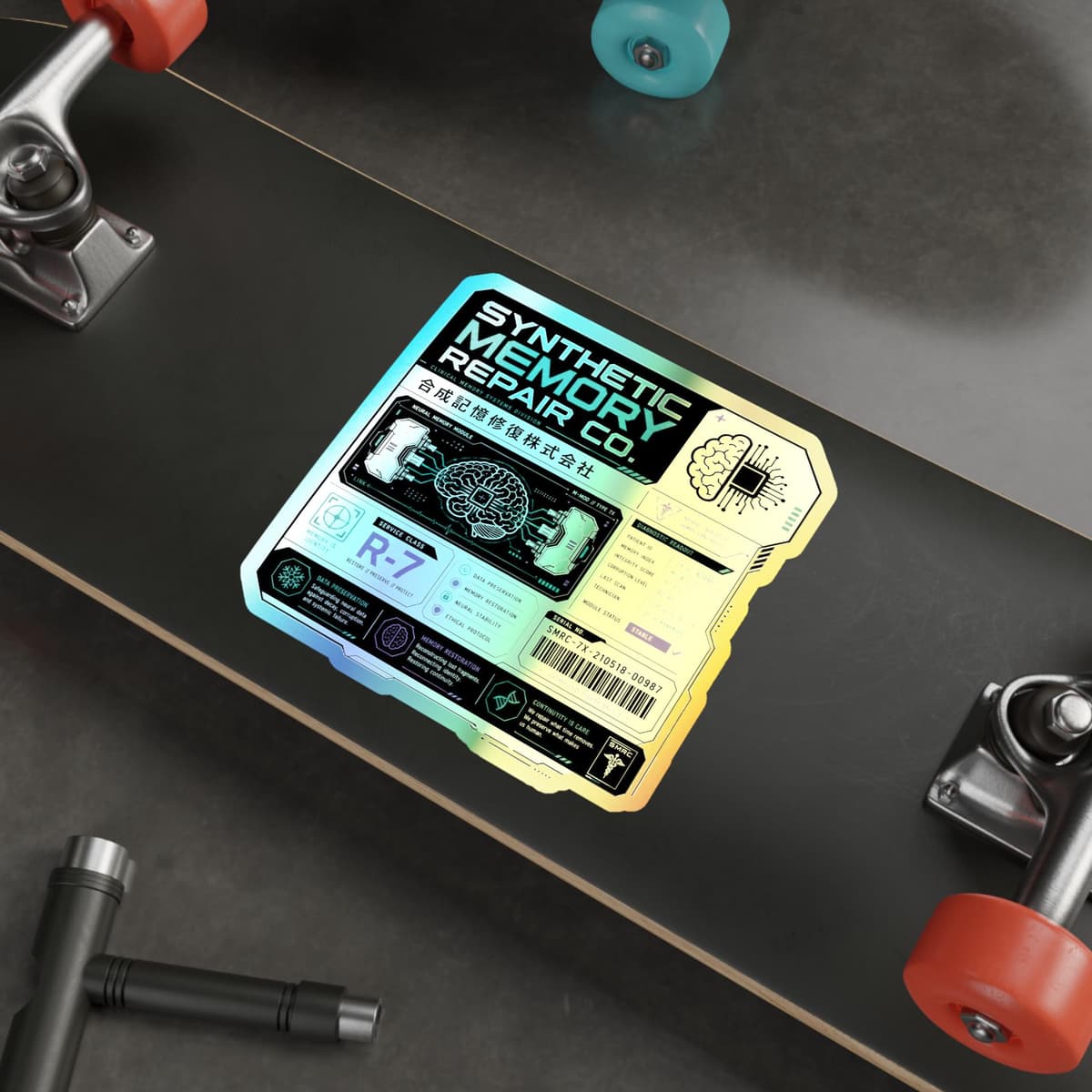 Synthetic Memory Repair Co Holographic Sticker