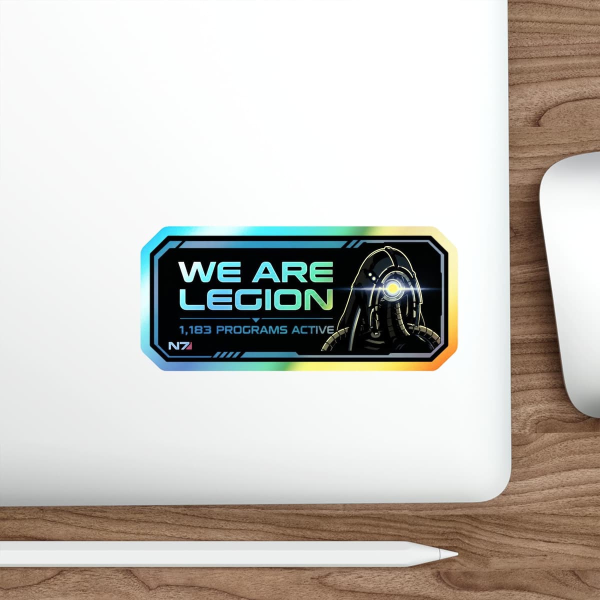 We Are Legion Holographic Sticker | Legion Geth Sci-Fi Vinyl Decal