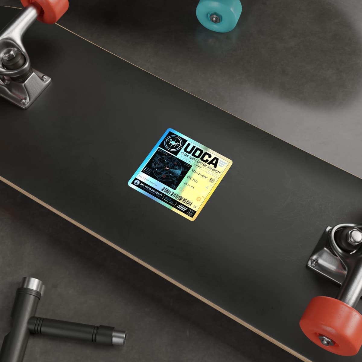 Urban Drone Control Authority Holographic Sticker
