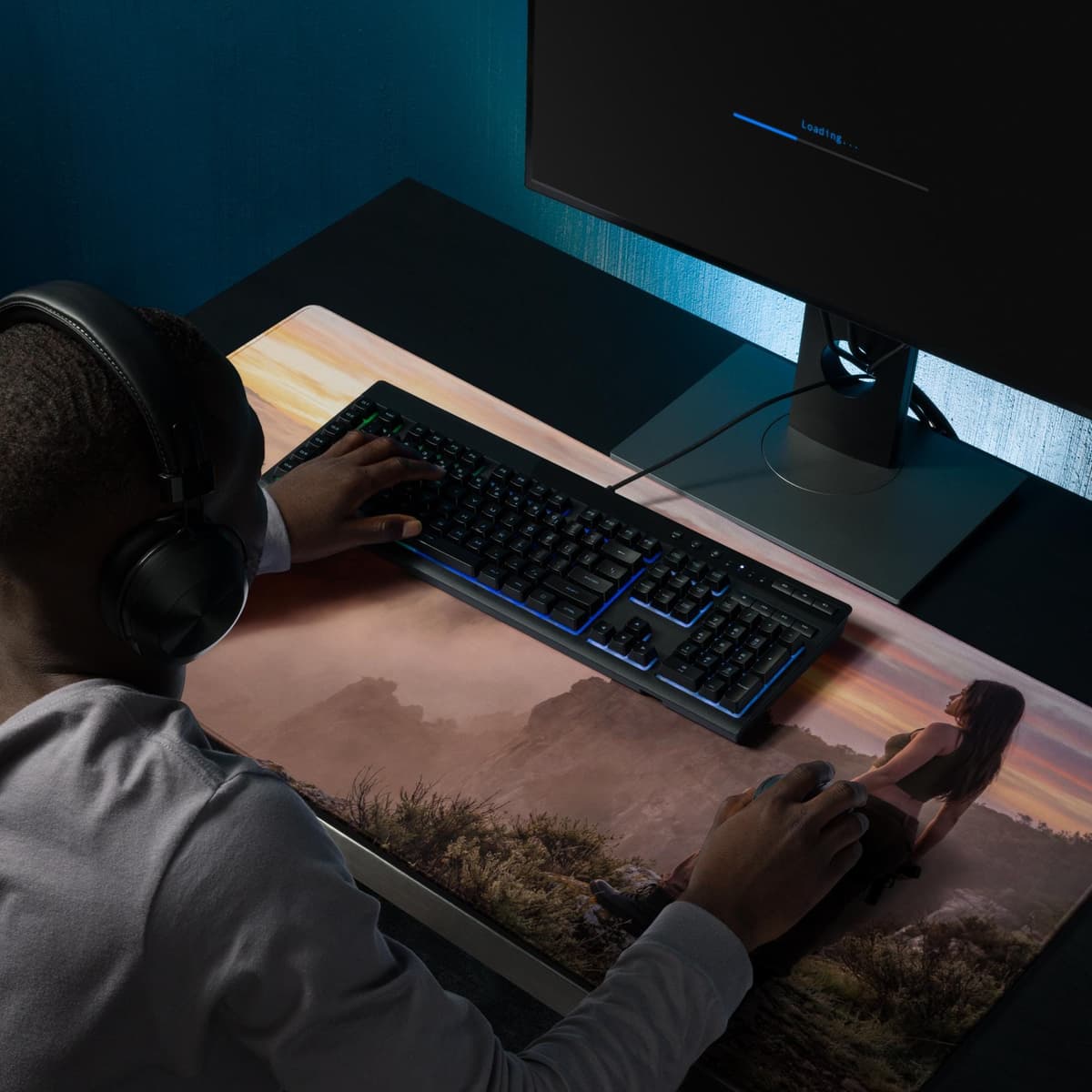 Explorer Sunrise Gaming mouse pad