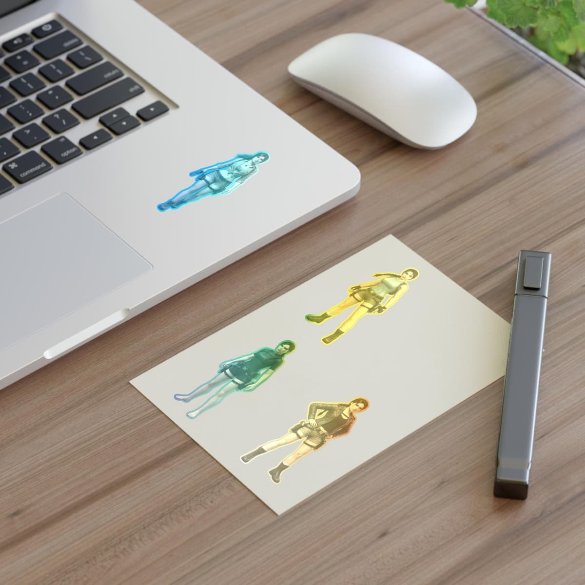 Explorer Iconic Outfits Holographic Sticker Sheet | Treasure Hunter Vinyl Decal Pack