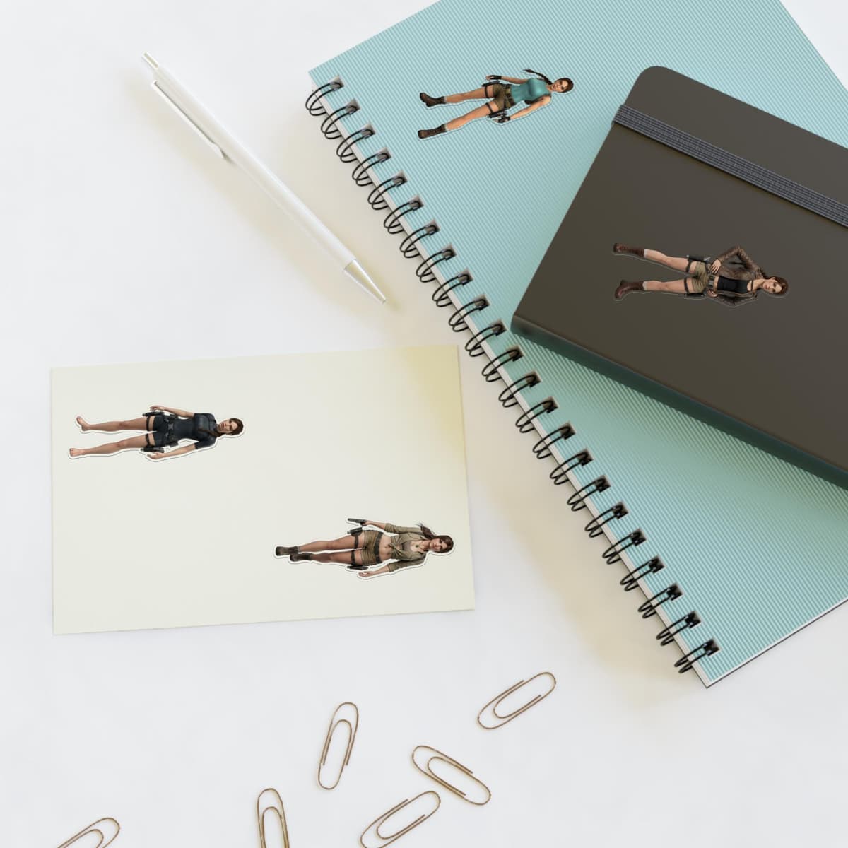 Explorer Iconic Outfits Holographic Sticker Sheet | Treasure Hunter Vinyl Decal Pack