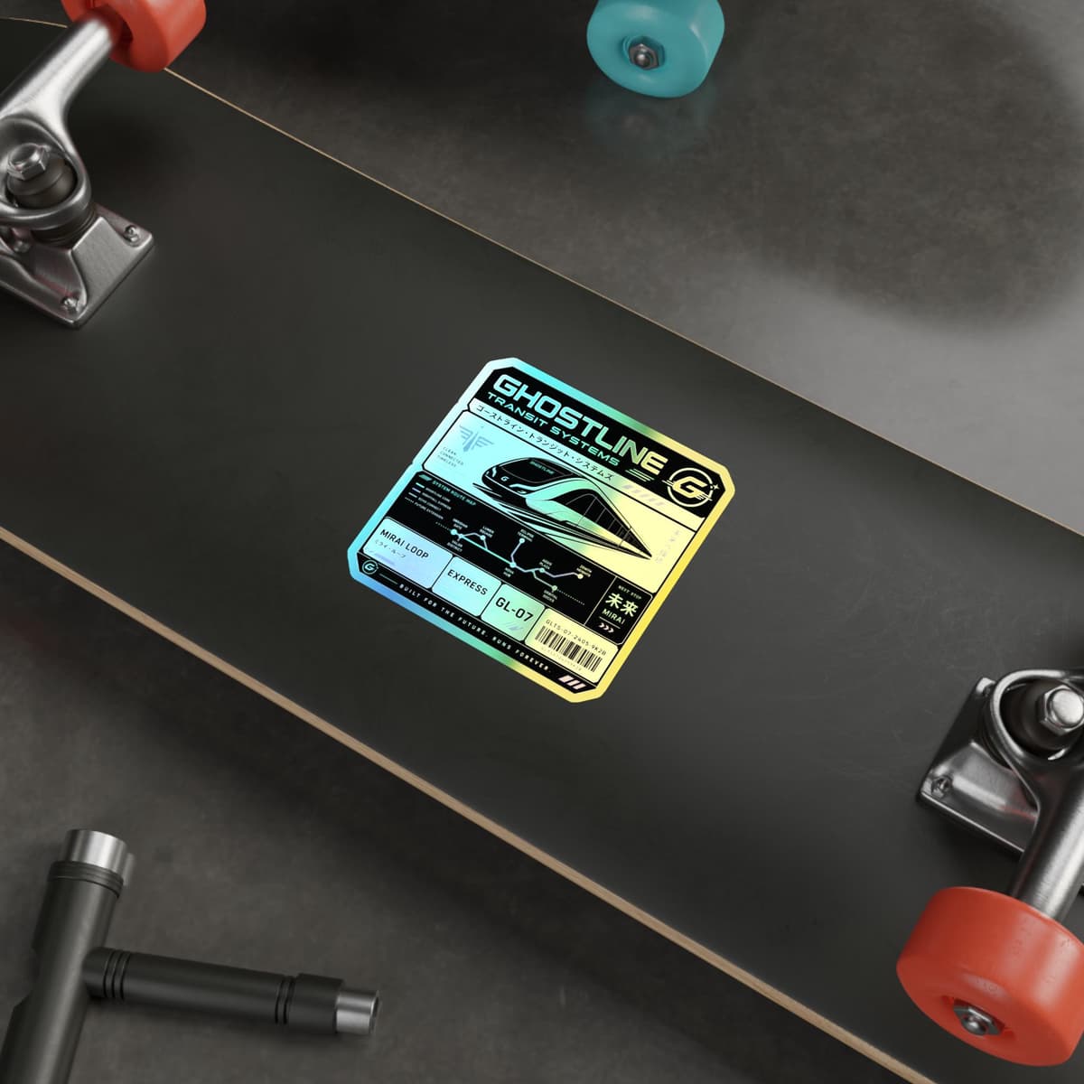 Ghostline Transit Systems Holographic Sticker