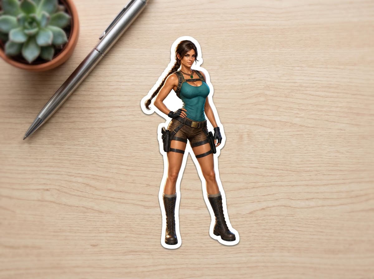 Explorer Hero Stance Sticker | Treasure Hunter Vinyl Decal