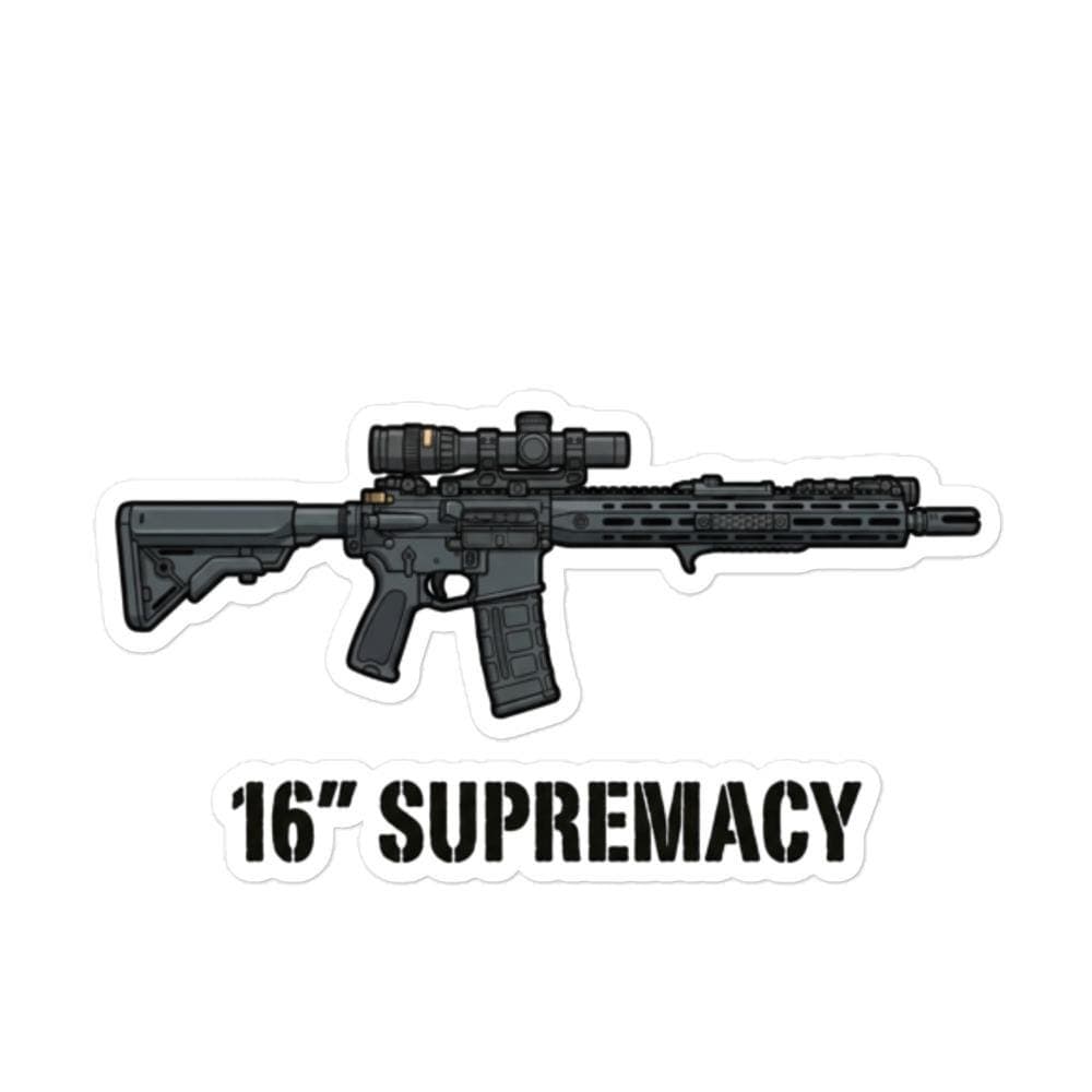 16" Supremacy AR15 Gun Sticker