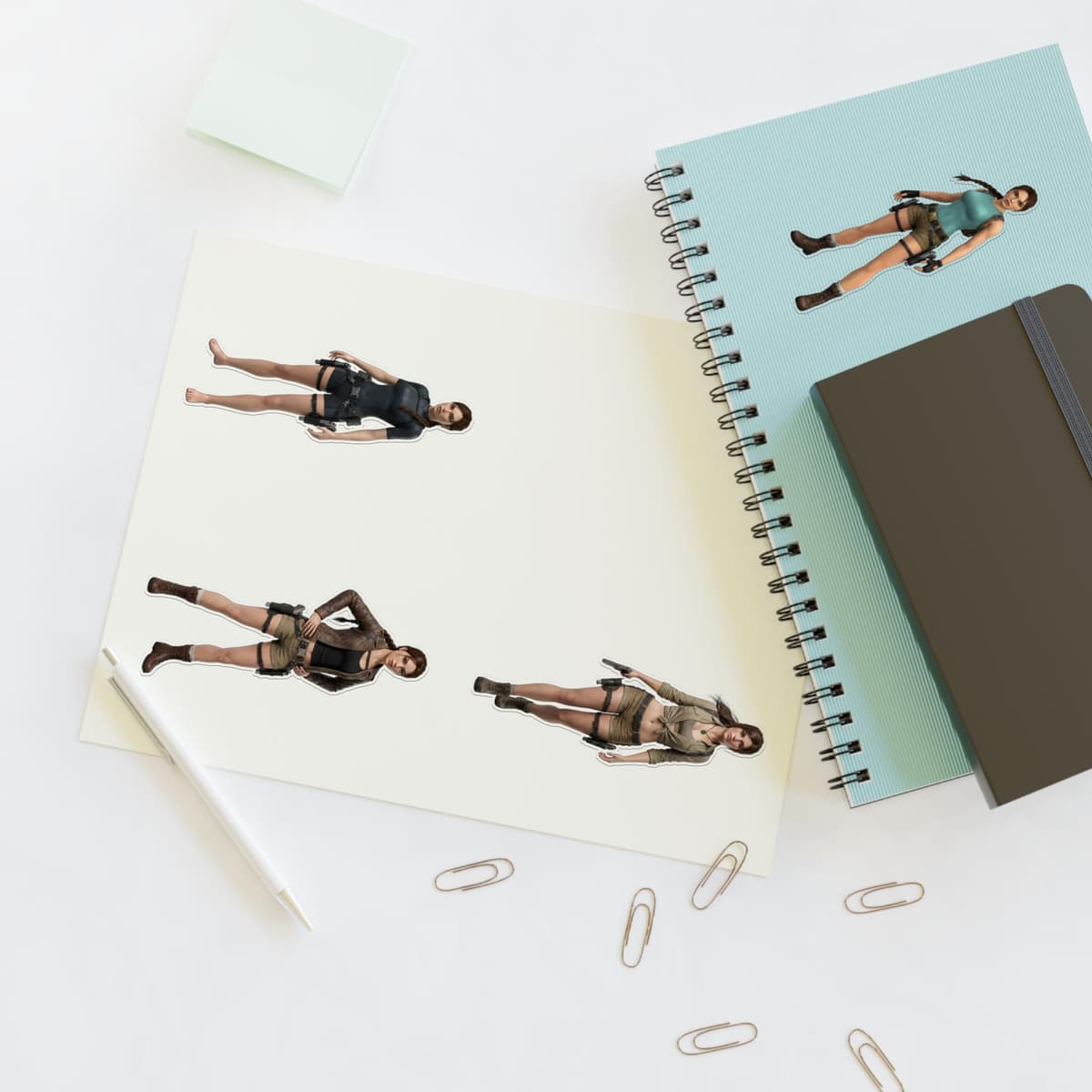 Explorer Iconic Outfits Holographic Sticker Sheet | Treasure Hunter Vinyl Decal Pack