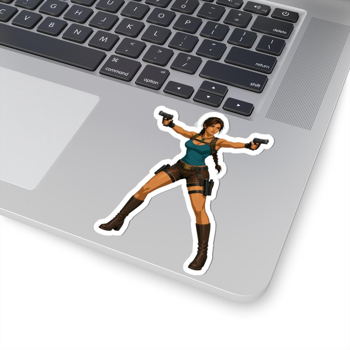 Explorer Comic Dual Pistol Sticker | Treasure Hunter Vinyl Decal