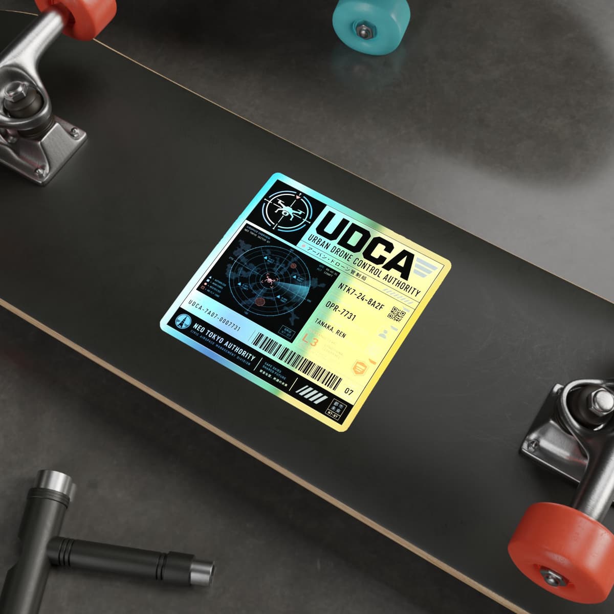 Urban Drone Control Authority Holographic Sticker