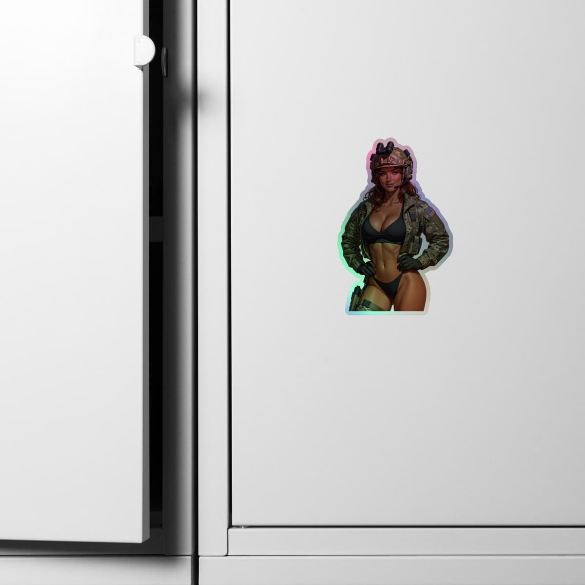 Camo Bikini Holographic stickers