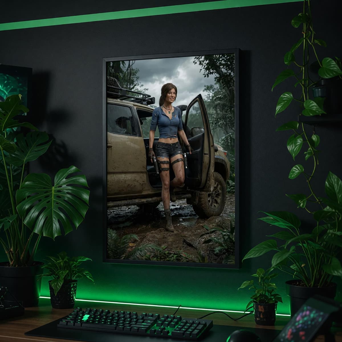Explorer Jungle 4x4 Poster | Off-Road Adventure Wall Art (Matte Print)