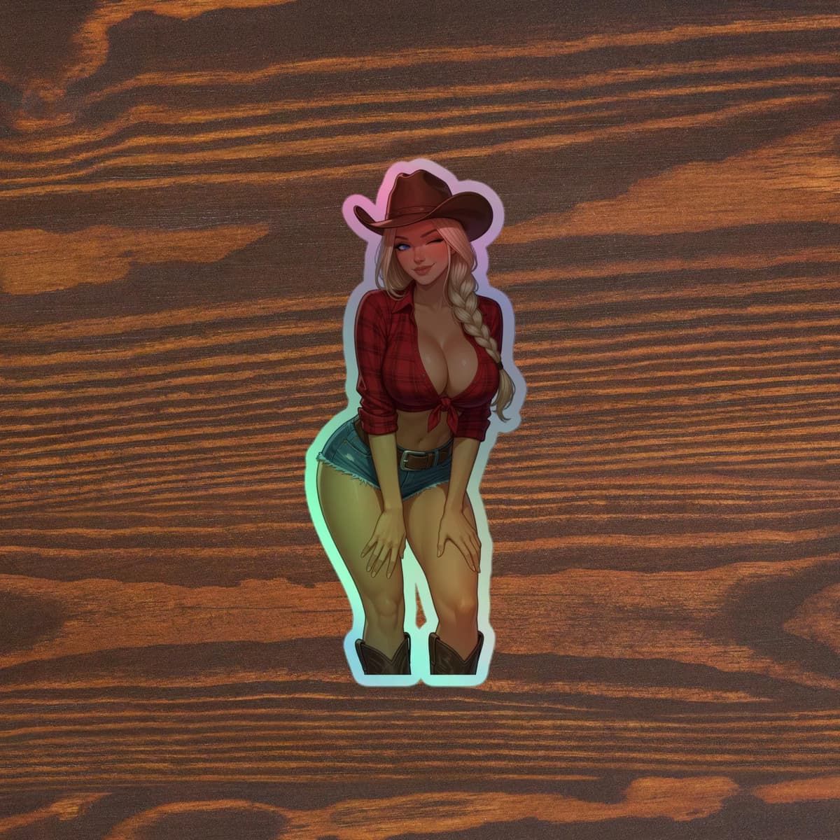 Valkrie Daisy Dukes Holographic stickers