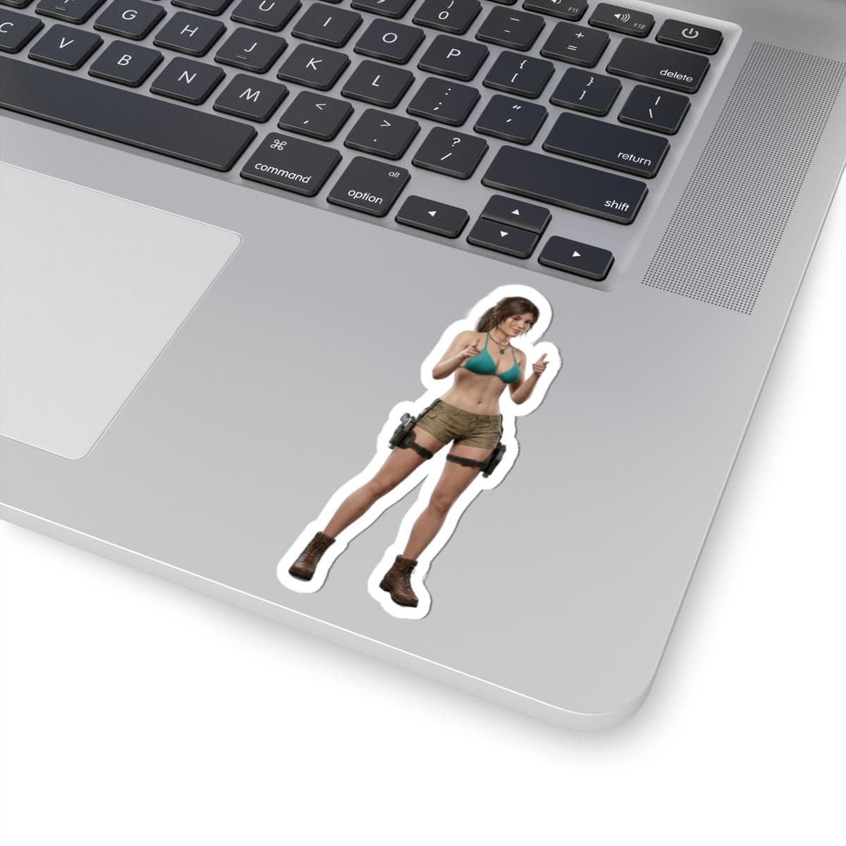Explorer Bikini Finger Guns Sticker | Treasure Hunter Vinyl Decal