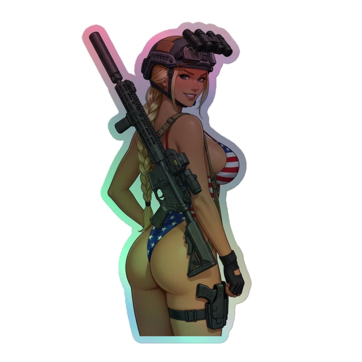 Valkrie Rear Holographic stickers