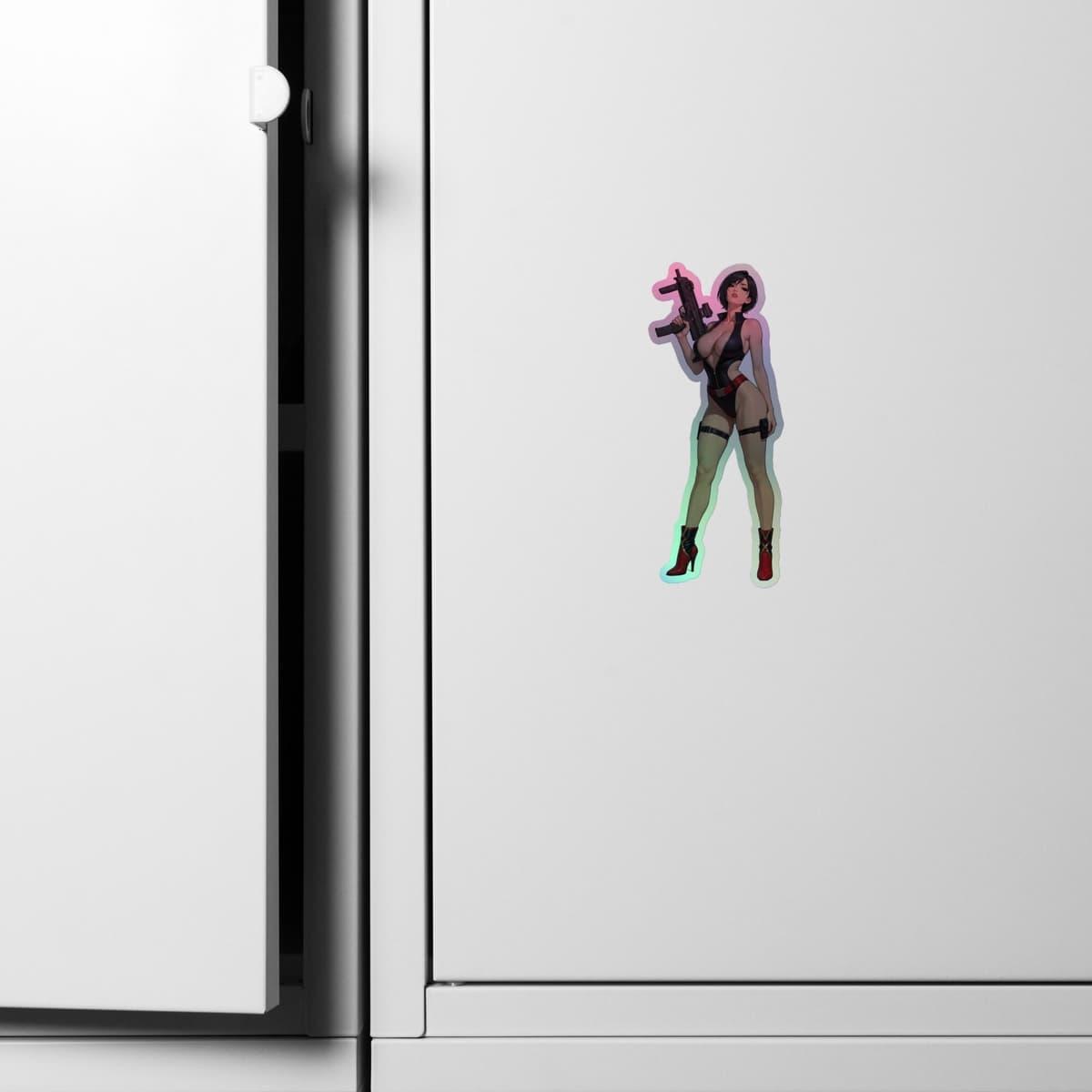 Crimson MP7 Holographic stickers