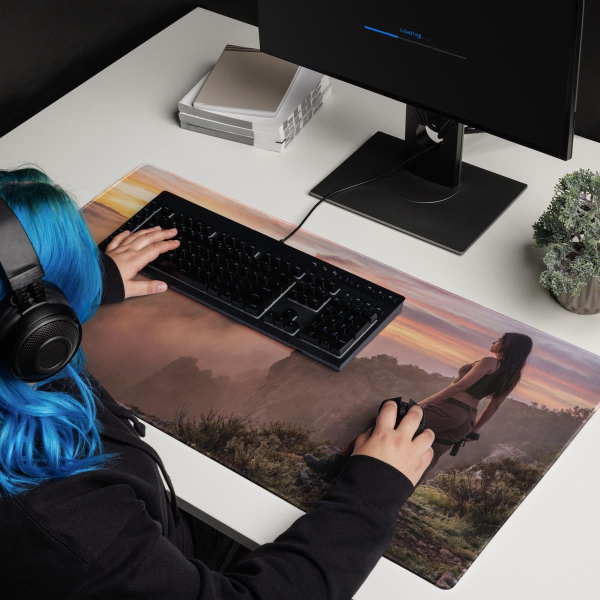 Explorer Sunrise Gaming mouse pad