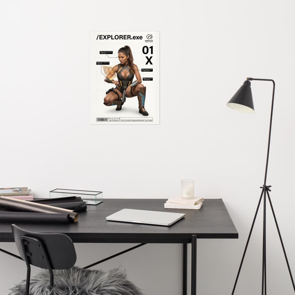 Explorer Crouched Poster