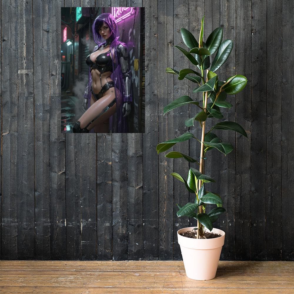 Cyberpunk Alley Poster