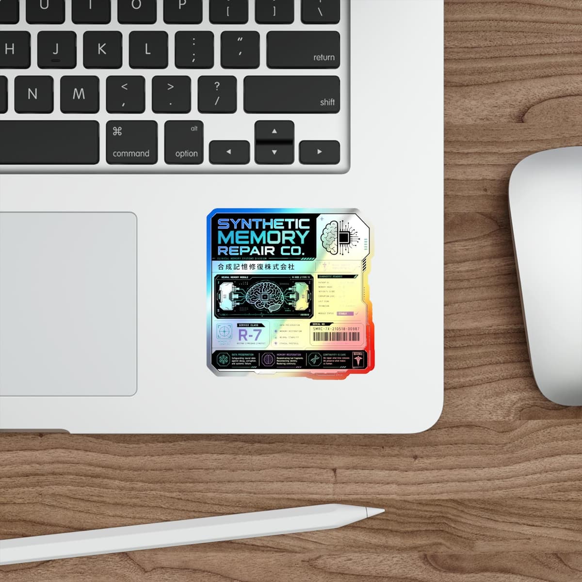 Synthetic Memory Repair Co Holographic Sticker