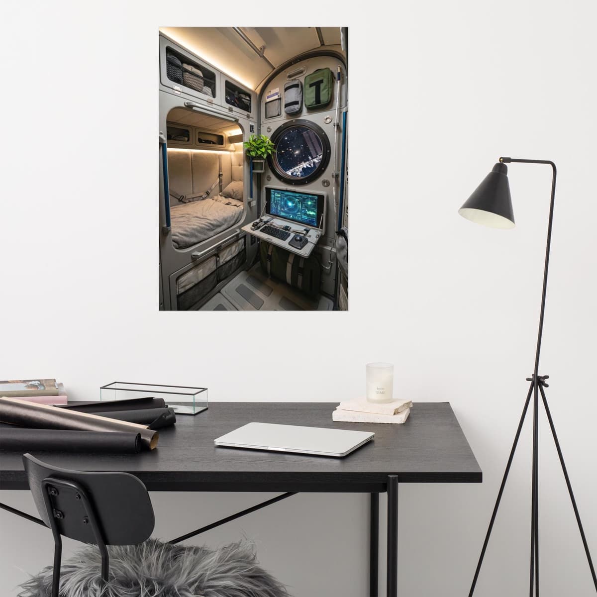 Space Station Interior Poster