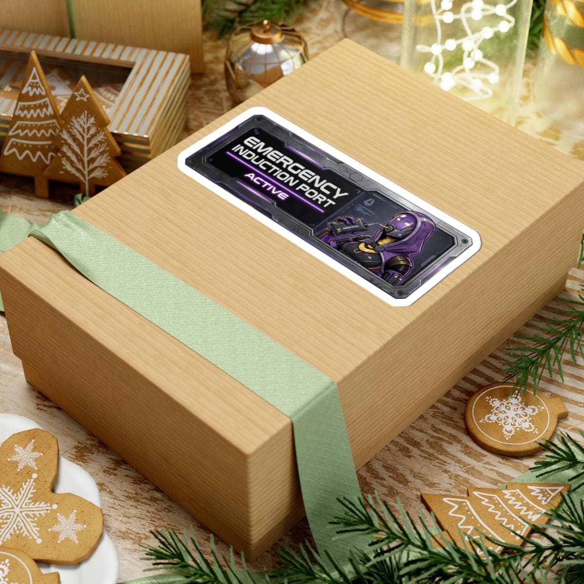 Tali Emergency Induction Port Sticker | Quarian Sci-Fi Gamer Art