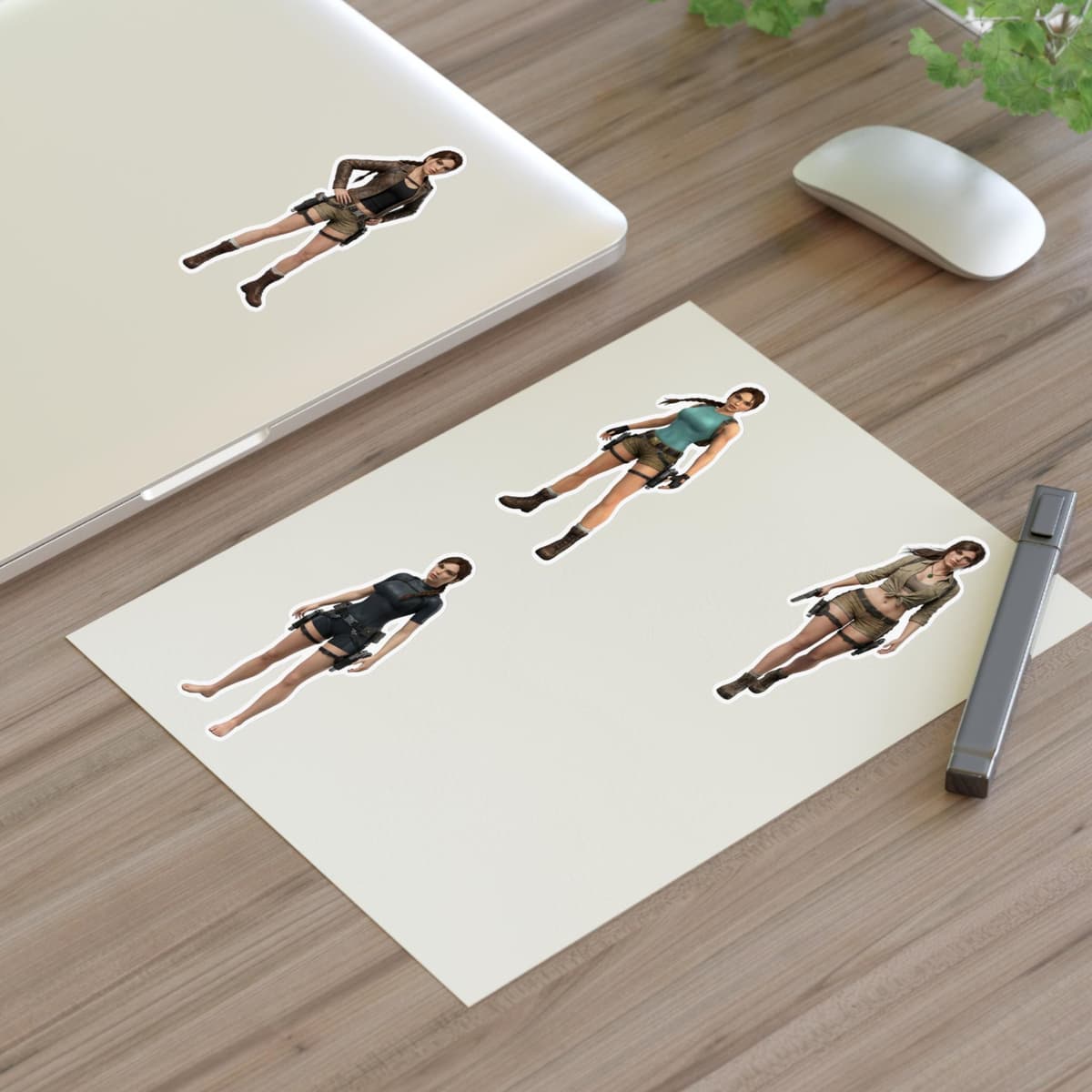 Explorer Iconic Outfits Holographic Sticker Sheet | Treasure Hunter Vinyl Decal Pack