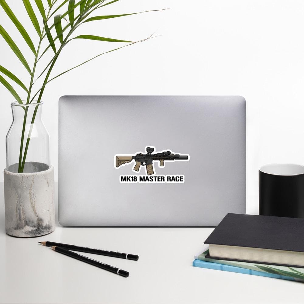 MK18 Master Race AR15 Gun Stickers